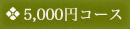 5,000円コース