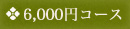 6,000円コース